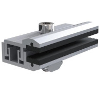 Zacisk końcowy TEC do bezramowych paneli fotowoltaicznych z podwójnymi szybami