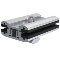 Zacisk centralny TIC do bezramowych paneli fotowoltaicznych z podwójnymi szybami