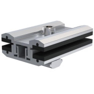 Zacisk centralny TIC do bezramowych paneli fotowoltaicznych z podwójnymi szybami