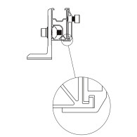 Złącze SFR-01 do profilu montażowego R52 - zestaw 1