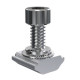 Prizma z śrubą i podkładką do profili aluminiowych ze stali nierdzewnej AISI 304