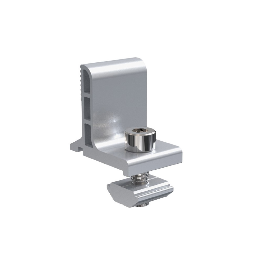 Zacisk montażowy profilu z pryzmatem