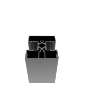 Zestaw aluminiowych słupków ogrodzeniowych i listwy maskującej 50x60-925mm R7016