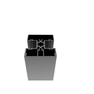 Zestaw aluminiowych słupków ogrodzeniowych i listwy maskującej 50x60-925mm R7016