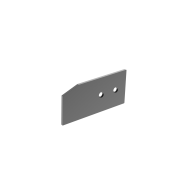 Osłona aluminiowa do profili prowadnic bram przesuwnych 105x50 R7016