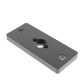 Kotwiona płyta montażowa ze stali nierdzewnej AISI 304 do słupka 50x60 antracyt RAL7016