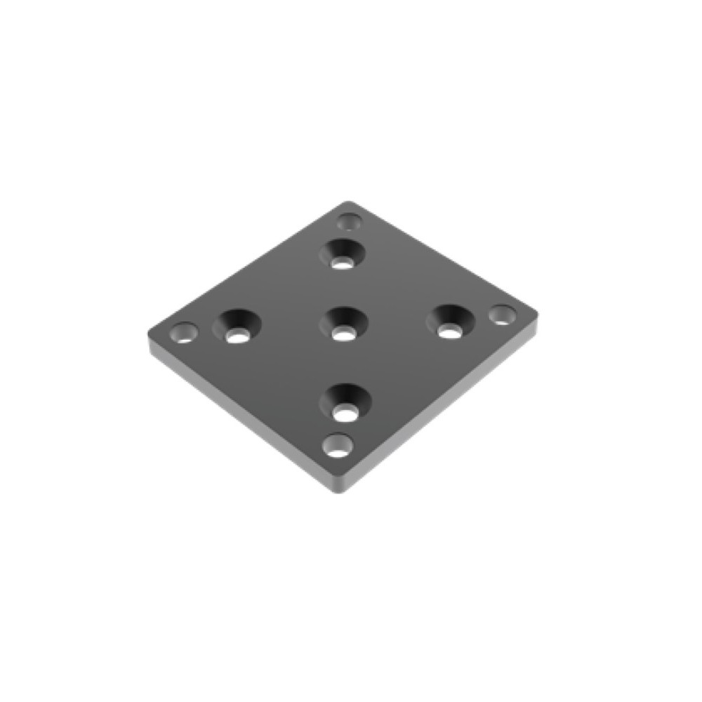 Aluminiowa płyta do kotwienia słupka 80x80 R7016