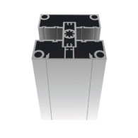 Zestaw słupka aluminiowego 80x80 i szyny maskującej - 7000mm N