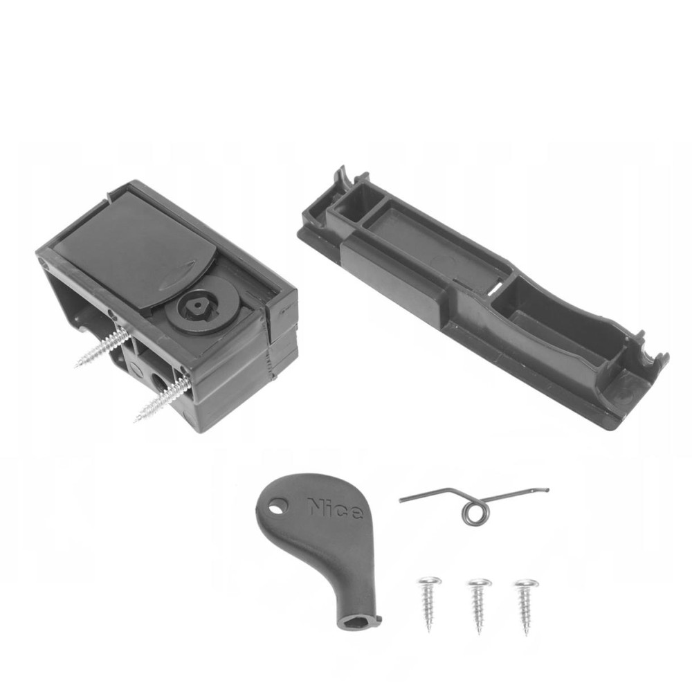 Mechanizm odblokowujący z zamkiem i plastikowym kluczem do napędu bram ROBUS RB350 - Domabau.pl