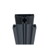 Słupek ogrodzeniowy aluminiowy 70x70 mm - 6 m - Antracyt RAL 7016 - do paneli o szerokości 40 mm