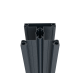 Aluminiowy słupek ogrodzeniowy 70x70 mm, 6 m, malowanie proszkowe antracyt RAL 7016, do wypełnień 40 mm
