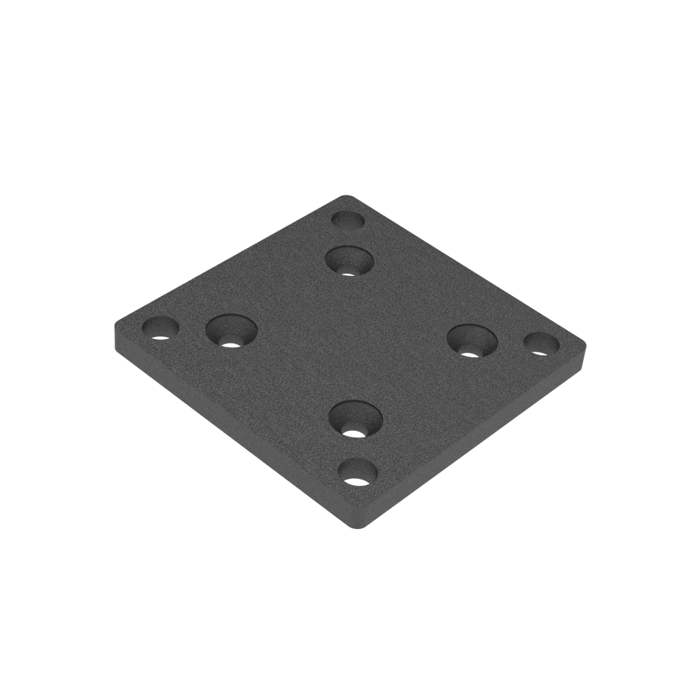 Aluminiowa płyta do kotwienia słupka 70x70 R7016