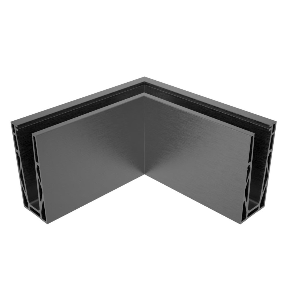 Balustrada-klakson wykonana w całości ze szkła. kotwienie górne profilowane