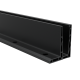 Profil aluminiowy do szkła 12-21,5 mm, kotwienie górne, malowanie proszkowe RAL 9005 czarny