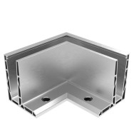 Balustrada-klakson wykonana w całości ze szkła. kotwienie górne profilowane