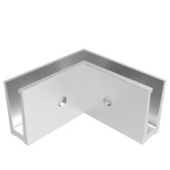 Balustrada-klakson wykonana w całości ze szkła. kotwienie boczne od strony profilu