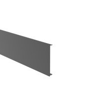 Szeroka szyna osłonowa do ogrodzenia. słupek 60x60-6000mm