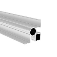 Słupek ogrodzeniowy aluminiowy narożny 60x60 - 6000mm