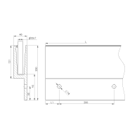 Kotwienie boczne balustrady całoszklanej