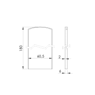 Osłona profilu AL/0004-LIGHT-S-E do schodów