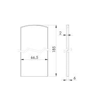 Osłona profilu AL/0004-UnoXL-S-E do schodów