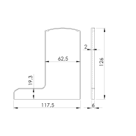 Wtyczka do profilu AL/0006-UNO-S-E