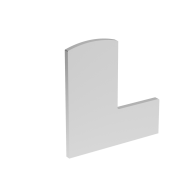 Zaślepka do profilu AL/0006-UNO-S-E + listwa maskująca