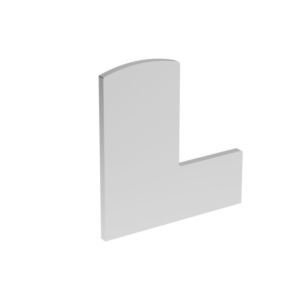 Zaślepka do profilu AL/0006-UNO-S-E + listwa maskująca