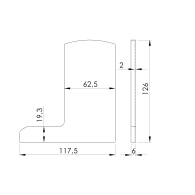Wtyczka do profilu Al/0006-UNO-S-E