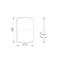 Zaślepka do profilu AL/0005-UNO-S-E do schodów