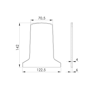 Wtyczka do profilu AL/0019-N-E