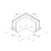 Balustrada-klakson wykonana w całości ze szkła. kotwienie górne profilowane