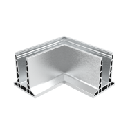 Balustrada-klakson wykonana w całości ze szkła. kotwienie górne profilowane