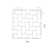 Design 3D sheet, t1,2mm - Zn