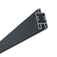Aluminiowa przegroda dolna/dekoracyjna, 1820 mm antracyt do desek ogrodzeniowych WPC