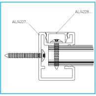 Aluminiowy wypełniacz do ogrodzeń 17x107-6000mm