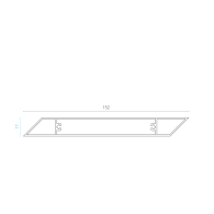 Aluminiowa listwa ogrodzeniowa 17x152-6000mm