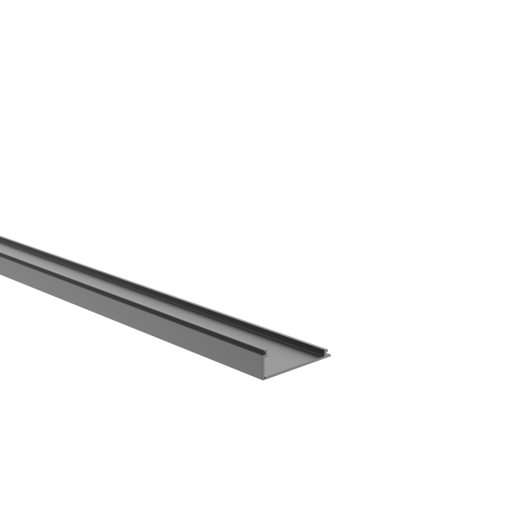 Aluminiowy adapter ogrodzeniowy do desek wypełniających 1-8 mm - szyna maskująca 6000 mm