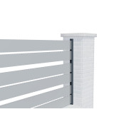 profil "U" 1850 mm do montażu ściennego paneli ogrodzeniowych, antracytowy