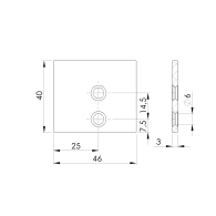 Aluminiowa zaślepka adaptera do wlewu panelowego R7016