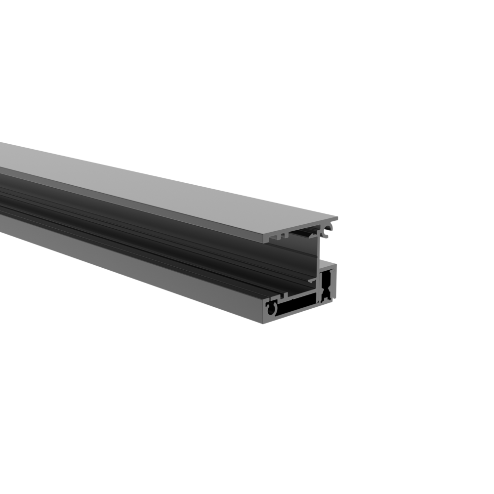 Zestaw aluminiowych adapterów ogrodzeniowych do wypełniacza 20 mm, 40 x 34 - 1,5 m - Antracyt RAL 7016