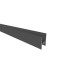 Aluminiowy profil dolny do szklanej wypełniacza, malowany proszkowo antracyt RAL7016, 1800 mm