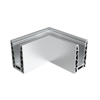 Balustrada-klakson wykonana w całości ze szkła. kotwienie górne profilowane