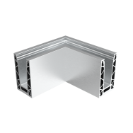 Balustrada-klakson wykonana w całości ze szkła. kotwienie górne profilowane