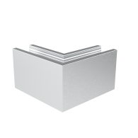 Balustrada-klakson wykonana w całości ze szkła. kotwienie górne profilowane