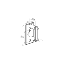 Kotwienie boczne prostokątne