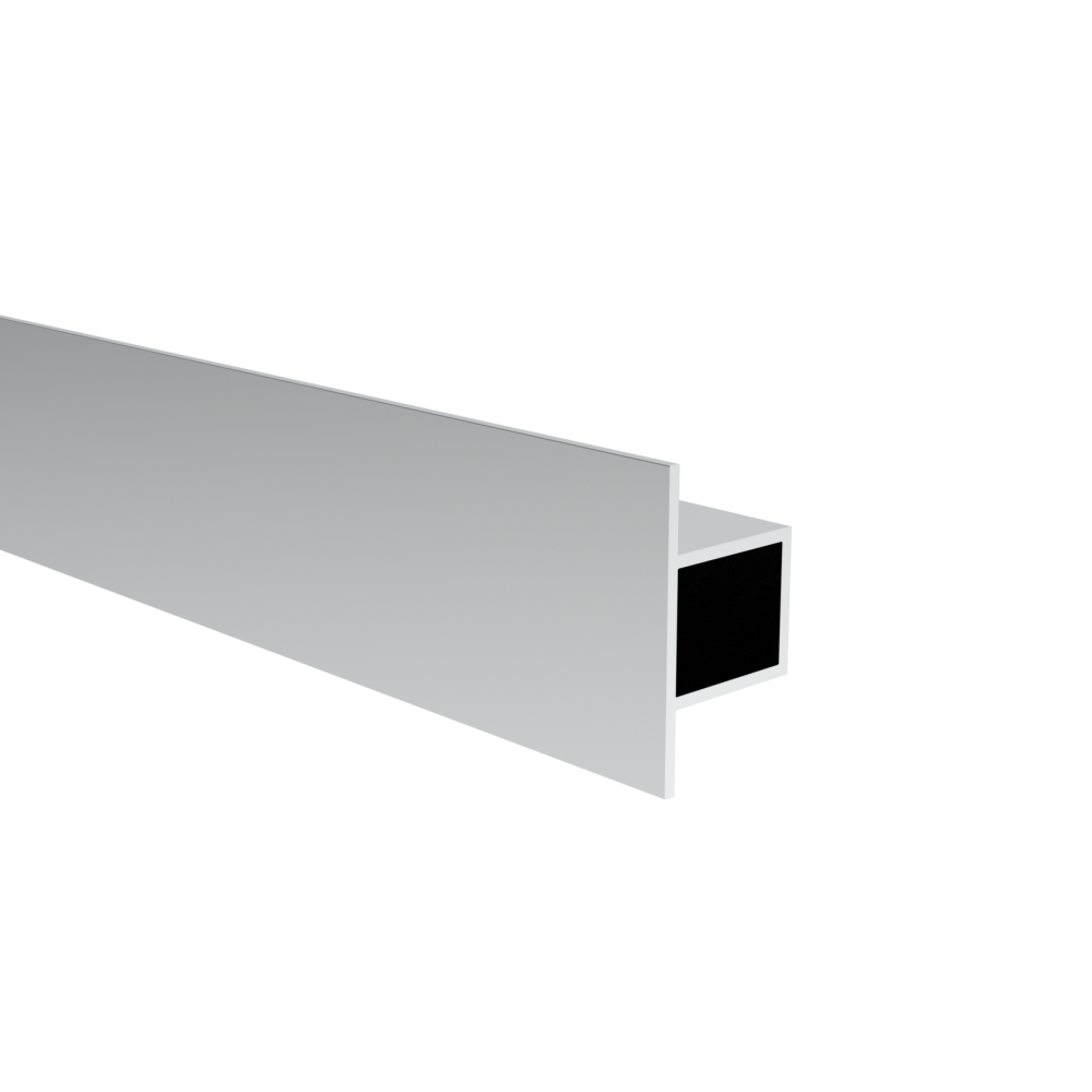 Aluminiowy profil T, zamknięty