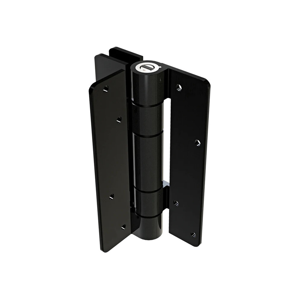 Jednostronny zawias sprężynowy, aluminium, montaż ścienny