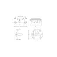 Zawias bramy, bez sprężyny