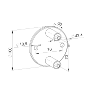 Kotwienie boczne okrągłe